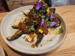 BBQ Courgette at Shrub in Chester