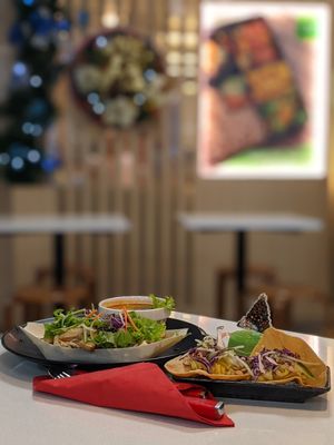 Red apple veggie cafe Xmas set at Red Apple Veggie Cafe 红苹果素食 - Fortune Centre in Central Singapore