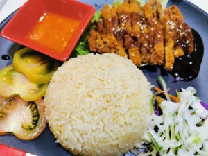 Good taste. Chili is hot. at Red Apple Veggie Cafe 红苹果素食 - Fortune Centre in Central Singapore