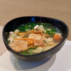 Pumpkin Mee Hoon Kway at Red Apple Veggie Cafe 红苹果素食 - Fortune Centre in Central Singapore