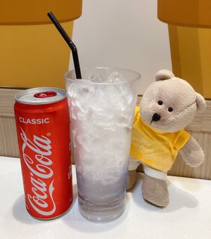 Coke at Red Apple Veggie Cafe 红苹果素食 - Fortune Centre in Central Singapore