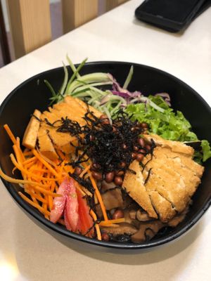 Red Apple bibimbap  at Red Apple Veggie Cafe 红苹果素食 - Fortune Centre in Central Singapore