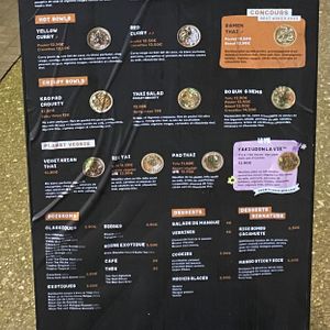 Veggie Thai, Sie Yai, Pad Thai and Yaki Udon with Bacon from La Vie  at Pitaya in Brest