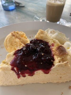 Cheese cake  at Cafe La Mar Caleta in Lanzarote