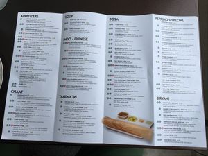Menu 2 at Peppino's Dosa in Waltham