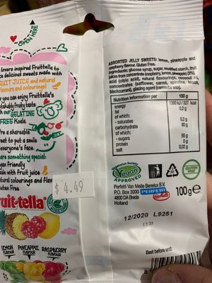 Vegan approved gelatin free gummies at Banff Sweet Shoppe in Banff