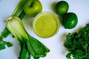 Beauty and the green  at Jungle Vibes in Miami Beach