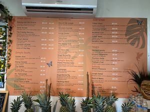 Menu at Jungle Vibes in Miami Beach