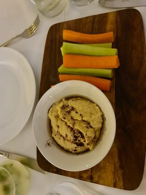 Hummus at Living Vino @ So Lucky Bar in Tbilisi