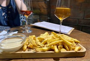 fries  at Living Vino @ So Lucky Bar in Tbilisi