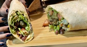 burrito  at Living Vino @ So Lucky Bar in Tbilisi