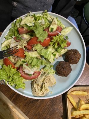 salad  at Living Vino @ So Lucky Bar in Tbilisi