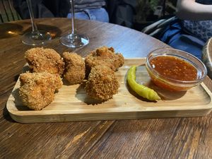 wings  at Living Vino @ So Lucky Bar in Tbilisi