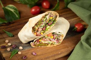 Falarrito - when falafel meets burrito at Living Vino @ So Lucky Bar in Tbilisi