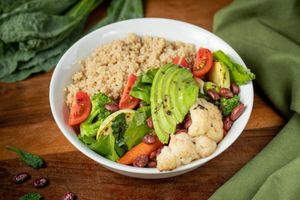 Omega Quinoa Bowl at Living Vino @ So Lucky Bar in Tbilisi