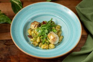 Gnocchi with Artichokes at Living Vino @ So Lucky Bar in Tbilisi