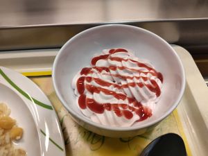 Erdbeermousse at Mensa Petrisberg in Trier