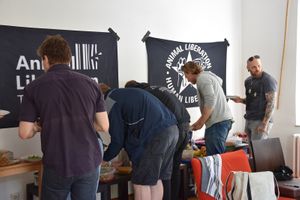 Zweite Essensrunde, second round at Veganer Mitbringbrunch in Trier