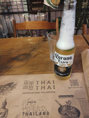 Corona is queen... Lemon and Sal... at Thai Thai in Florianopolis