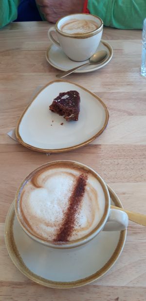 Coffee and vegan cake at The Cuppa Club in Holyport