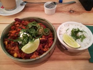 Chili sin carne at CLO in Antwerpen