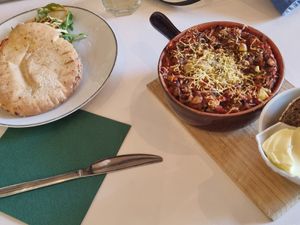 We took Lasagne and Vegan Pita. at CLO in Antwerpen