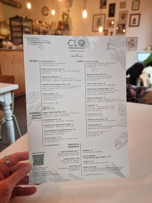 Menu - food at CLO in Antwerpen