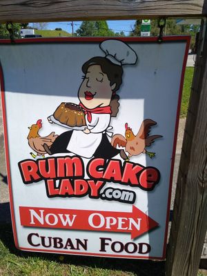 Sign at Rum Cake Lady in Blue Ridge