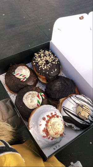 Christmas donuts  at Revival Coffee and Donuts in Hull