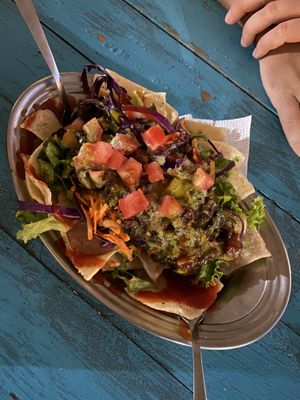 Nachos (BBQ)  at Verano Vegano in Tamarindo