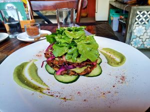Sweet potato Rosti stack at Dapur Usada  in Ubud