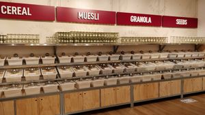 Cereal, muesli, granola and seeds at Scoop Wholefoods - Paya Lebar in Central Singapore