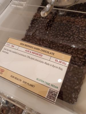 Goji Berries Dark Chocolate ~ Circuit Breaker Period Phrase1 at Scoop Wholefoods - Paya Lebar in Central Singapore