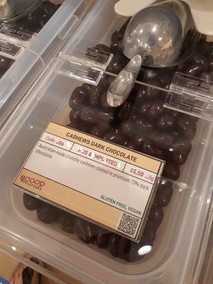 Cashews Dark Chocolate ~ Circuit Breaker Period Phrase1 at Scoop Wholefoods - Paya Lebar in Central Singapore