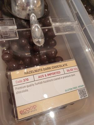 Hazelnuts Dark Chocolate ~ Circuit Breaker Period Phrase1 at Scoop Wholefoods - Paya Lebar in Central Singapore