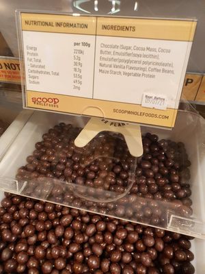 Coffee Bean Dark Chocolate ingredients ~ Circuit Breaker Period Phase 2 at Scoop Wholefoods - Paya Lebar in Central Singapore