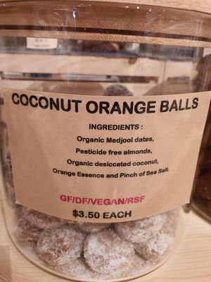 Coconut Orange Ball ~ Circuit Breaker Period Phase 2 at Scoop Wholefoods - Paya Lebar in Central Singapore