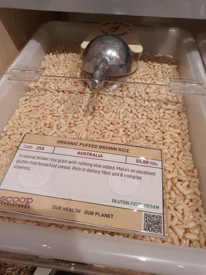 Puffed Brown Rice ~ Circuit Breaker Period Phase 2 at Scoop Wholefoods - Paya Lebar in Central Singapore