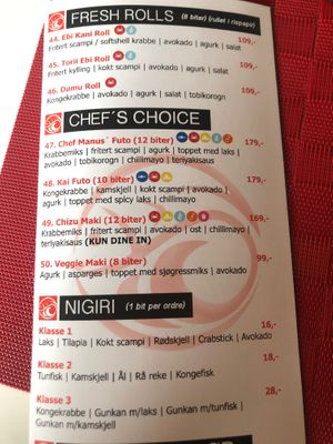 Veggie maki at Baba Sushi in Moss