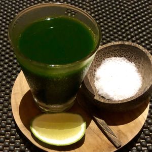 Cinnamon leaves immune boosting shot at Tonyraka Art Lounge in Ubud