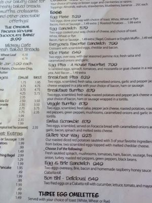 Menu at Midway Cafe and Coffee Bar in Islamorada