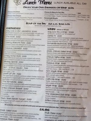 Menu at Midway Cafe and Coffee Bar in Islamorada