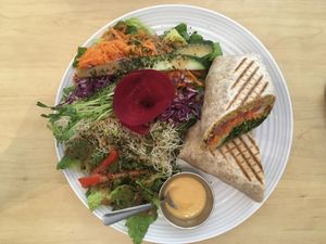 Salad and wrap combo  at La Belle Verte in Gatineau