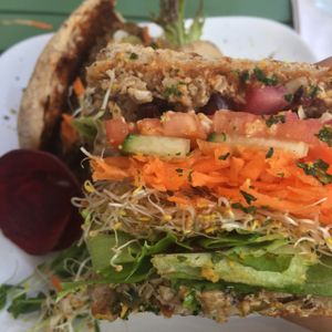 King burger at La Belle Verte in Gatineau