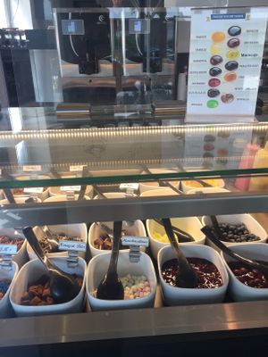 toppings (staff tells what’s vegan) at Faleyda in Frankfurt