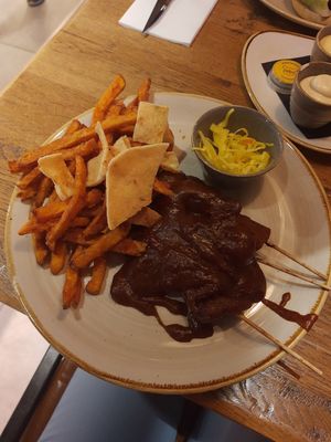 Vegan saté at De Beren in Gouda