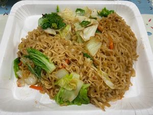 Jajiang fried instant noodles (炸醬炒泡麵) at Qí Xīn Shū Shí Fāng 齊芯蔬食坊 in Taipei