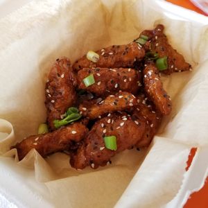 Secret agent boneless wyngs at The Rabbit Hole in Pompano Beach