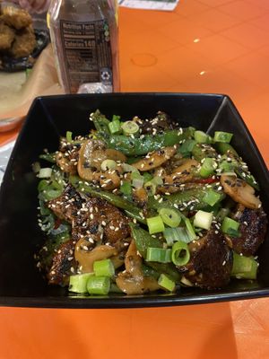 The Last Dragon Peppercorn Steak Stir Fry  at The Rabbit Hole in Pompano Beach