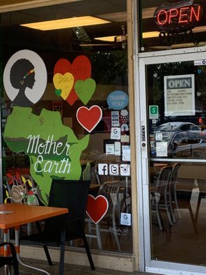 Restaurant window 1  at The Rabbit Hole in Pompano Beach